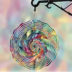 10-Inch 360° Rotating Hanging Wind Spinner, Exquisite Dynamic Decor for Balconies & Gardens, Perfect Gift for Friends