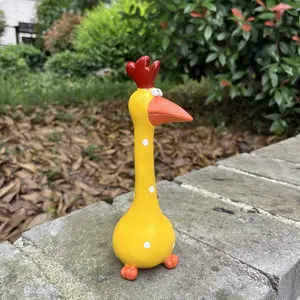 Cute Fun Creative Polka Dot Rooster Statue, Animal Garden Decor, Perfect for Home & Outdoor Spaces, Enhance Your Yard or Balcony, Garden Accessories