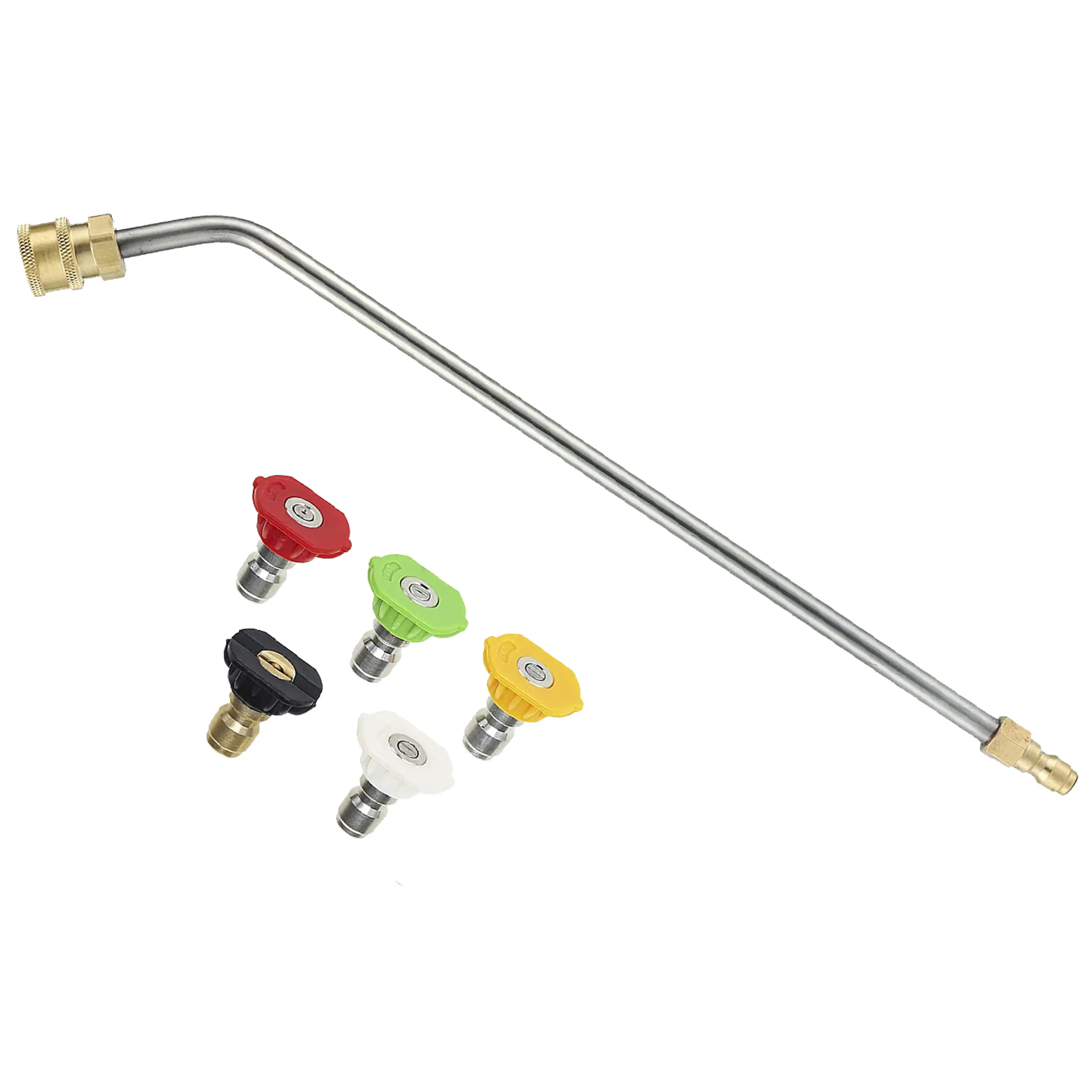 RIDGE WASHER Pressure Washer Extension Wand, 45-Degree Curved Lance with Nozzle, 1/4 Quick Connect, 15 in, for Undercarriage & Gutter Cleaning, DealsForYouDays, Pressure Washer Nozzle