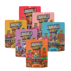 Louisville Jerky Co. - Organic Plant Based Jerky Variety Pack, 6 Flavors, High Protein, Low Fat, Gluten-Free, Non-GMO, Handmade in America