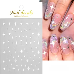 Nail Art Sticker - Starlight White
