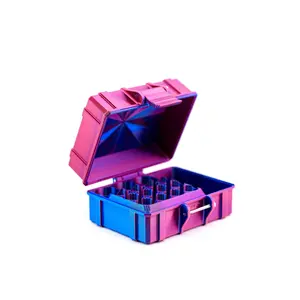 Mixed Vial Case | 12-Slot 3 ml Vial Case, 3-Slot 5 ml Vial Case & 1 BAC Slot | Organizer for GLP-1, Peptides, Research