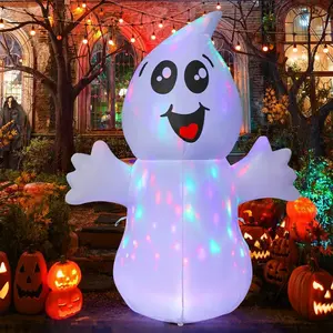 Halloween Inflatable 5 FT Ghosts Halloween Decorations, Cute Halloween Inflatable Ghost
