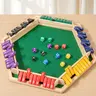 6-Sided Digital Flipping Tabletop Board Game - Screen-Free, No Battery Needed Tool for Family Bonding Time, Games with Friends, Outdoor Leisure (Up to 6 Players)