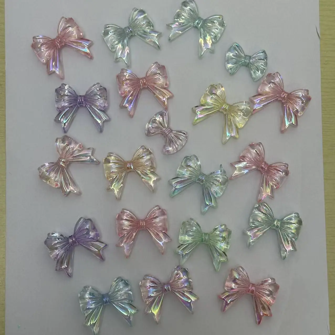 Transparent bow KZ002012 20PCS