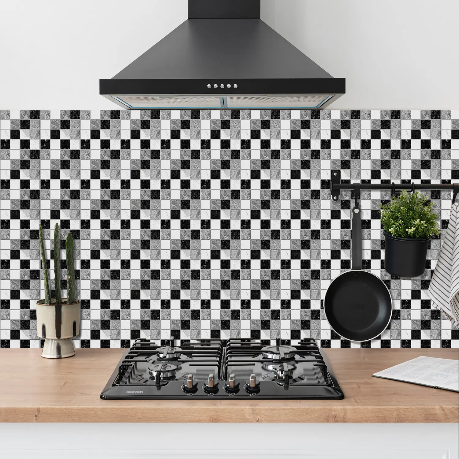 3D Waterproof Mosaic Wallpaper Peel & Stick Tiles, Unique 3D Mural Effect, Durable Self-Adhesive Decorative Tiles for Kitchen Bathroom Home