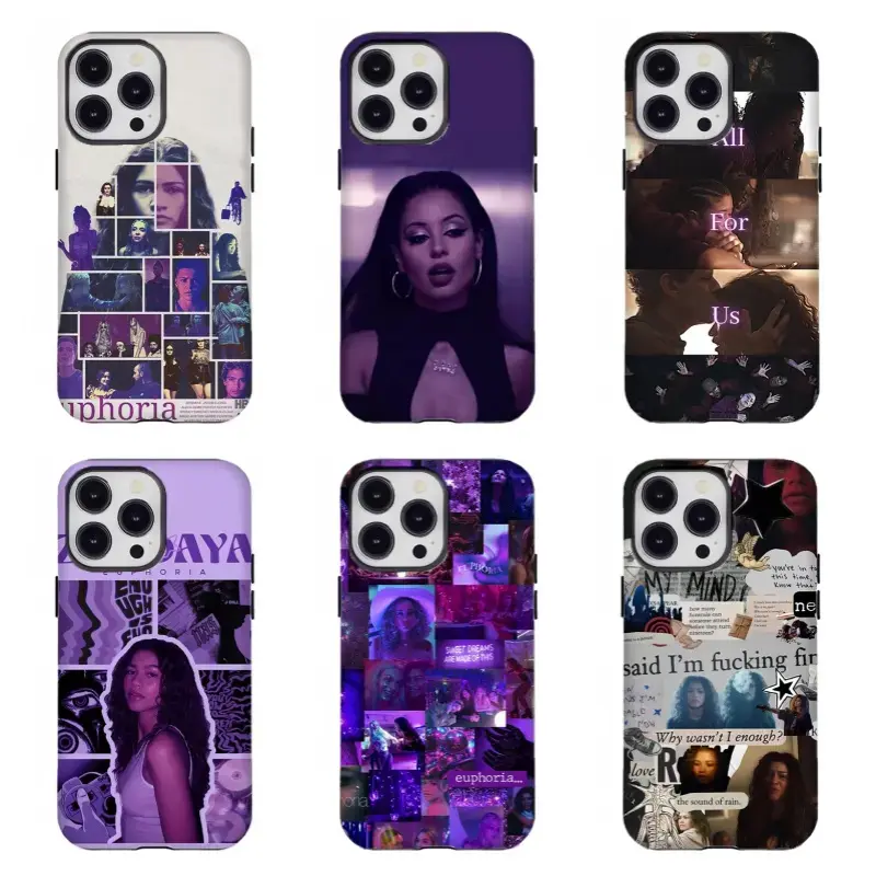 Smartphone Case - Zendaya & Maddy Collage, Rue & Jules Quote Handheld Last Case You'll Ever Need – Military Drop-Tested Tough Armor for iPhone 17 16 15 14 13 12 11 Pro Max Plus