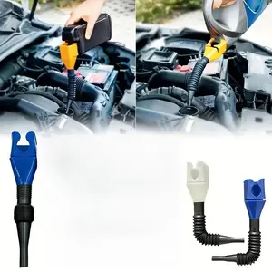 1pc, Portable Oil Pouring Funnel, Wide Mouth Flexible Funnel, Small Square Funnel, Snap-on Funnel, Car Refueling, Car Fuel Filter Extension Tube Kit, Car Refueling Funnel with Filter, Gasoline Fuel Filter Extension Tube, Automotive Maintenance Tools