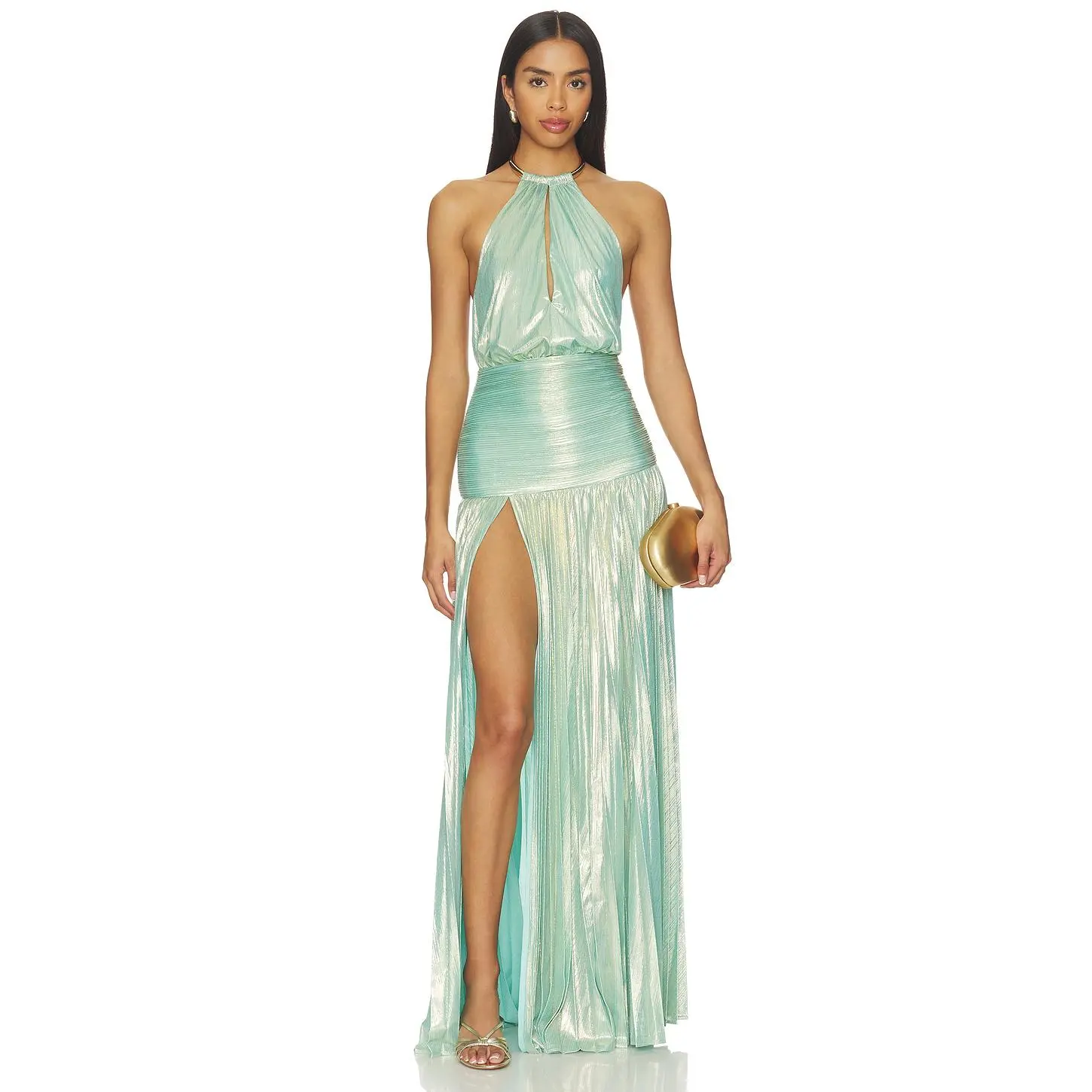retrofete Faelina Dress in Golden Mint