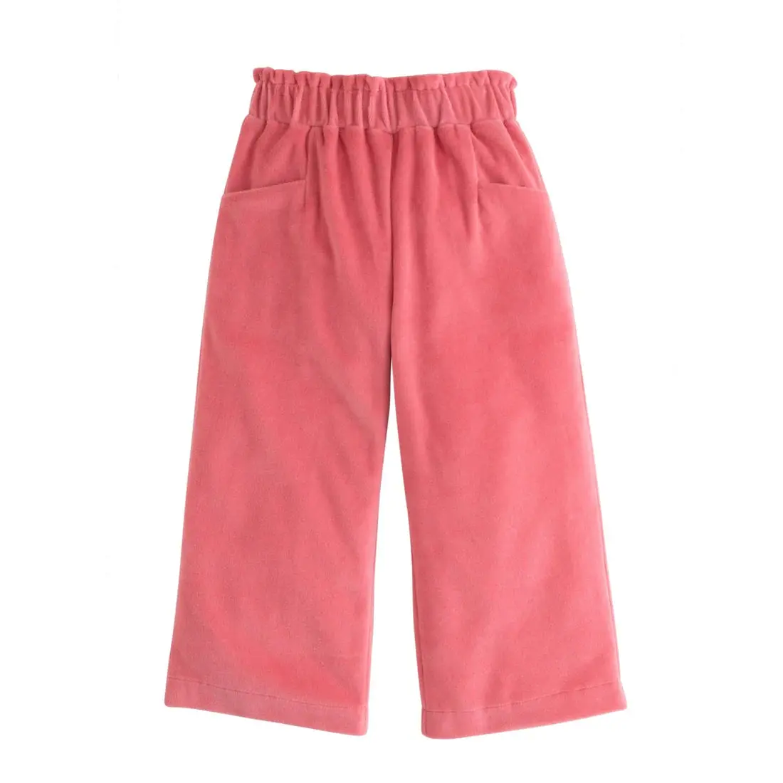Cropped Palazzo Pants - Rose Velour
