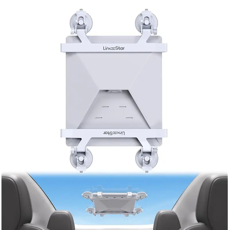 Starlink Mini Car Mount, Compatible with Sliding Roof or Dashboard, Stable Satellite Receiver, Fits Most Models, with Suction Cup, Secure Mount