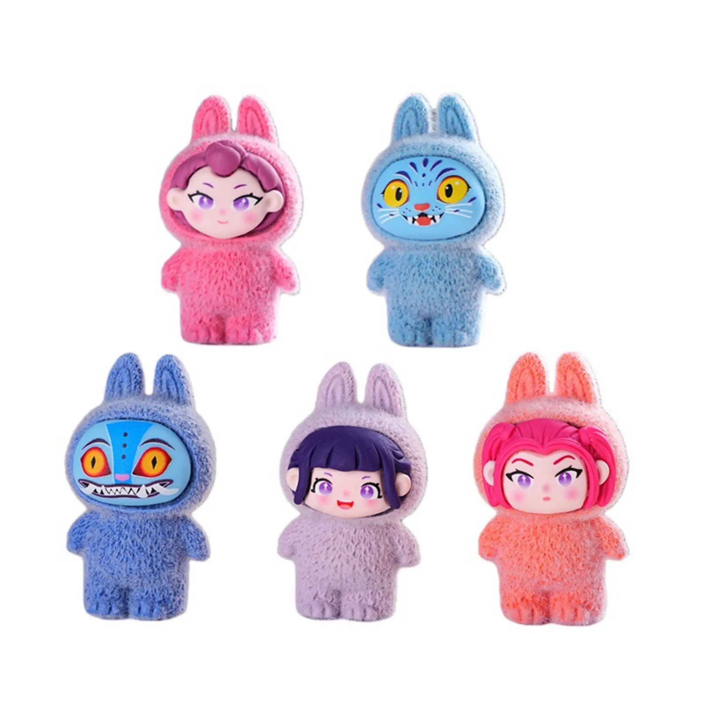 06Magic Hunter Girls' Mini Doll Set of 6 Pieces