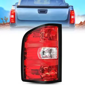 Nilight Driver Side Taillight Assembly - Rear Turn Signal/Blinker Light for 2007-2014 Chevy Silverado 1500/2500HD/3500HD & 2007-2013 GMC Sierra, High-Impact, With Bulbs & Harness, Turn Signal Light