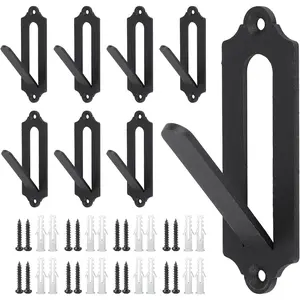 European Mount Skull Hanger - 8 Pack 4.1"x1.4" Deer Hanger, Heavy-Duty Rustproof Hooks for Deer, Antelope, Coyote & Small Game Taxidermy, Indoor/Outdoor Mounting Kit, Easy to Install