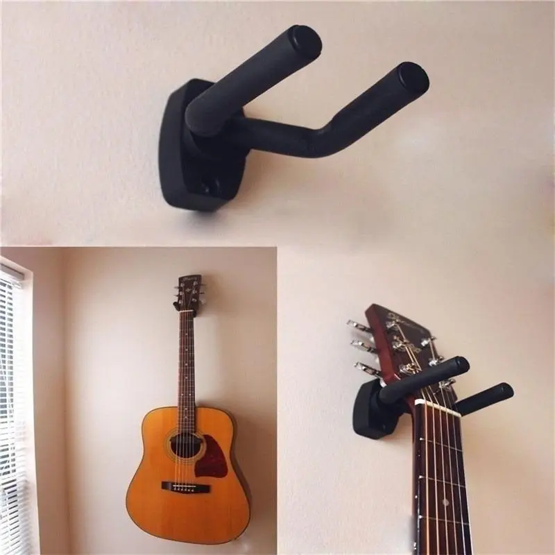 1Pcs Guitar Holder Wall Mountable Wall Mount Stand Parts and Accessories Home Instrument Display Guitars Hook Wall Hangers Guitar Picks Wall Mounted Holder