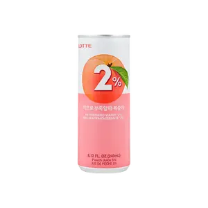 LOTTE 2% Peach Juice Drink 240ml - Authentic Korean Beverage