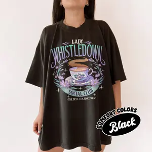 Lady Whistledown Comfort Colors Shirt, Spill The Tea Royal T Shirt, Bridgerton Series Inspired, Movie Fan Womenswear Style