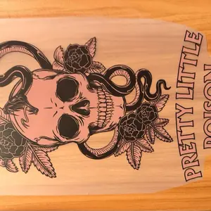 "Pretty Little Poison" DTF Transfer - High-Quality Heat-Transfer Vinyl for Custom Apparel, DIY Projects