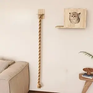 Cat scratch pole universal climbing rope large cat special jumping climbing pole cat self-high relief toy Vertical Scratcher
