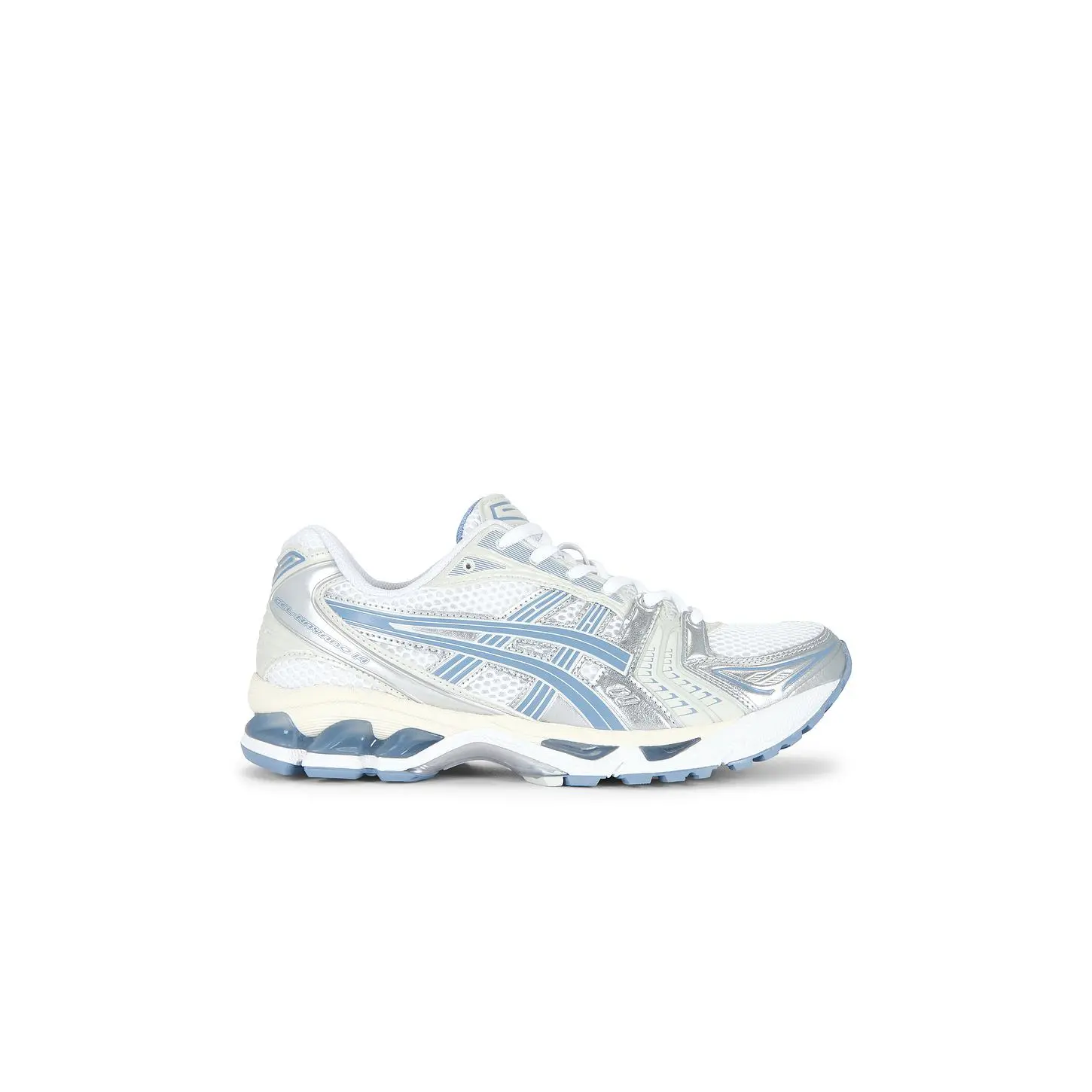 Asics Gel-Kayano 14 in White & Light Navy