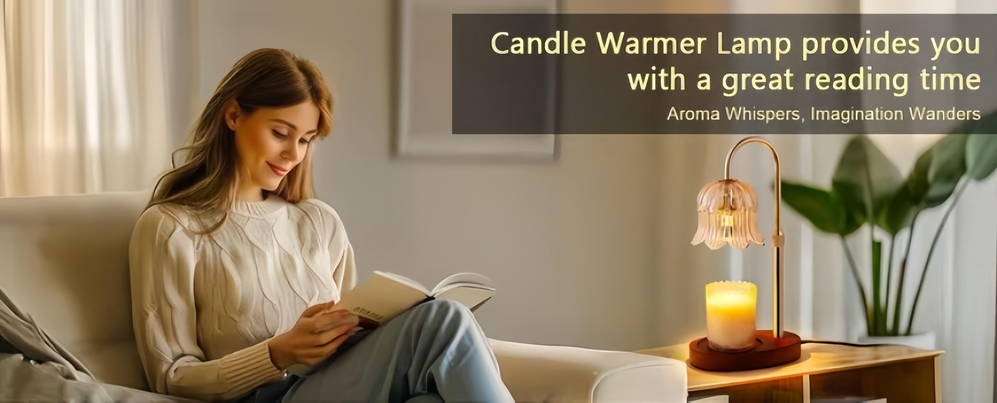 Automatic Timer Candle Warmer Lamp with Adjustable Height & 4-Level Brightness Flame-Free Scent Diffuser for Wax Melts Modern Home Decor Light for Living Room Bedroom Cozy Autumn Winter candle warmer lamp candles candle