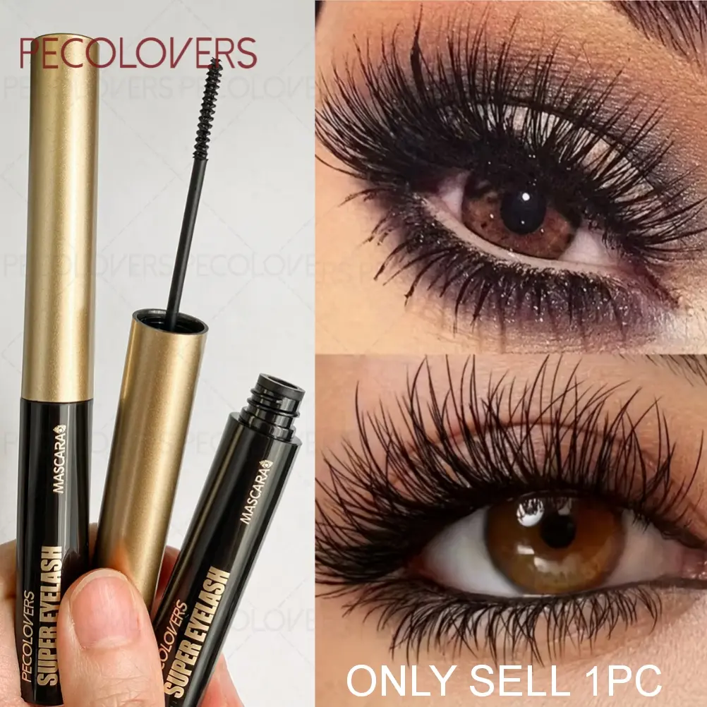 1PC Waterproof  Three-dimensional Mascara- Smudge-proof Formula, Non-clumping, Anti-smudge, Ultra-thick and Lengthening Effect, Lightweight Texture, 24-hour Long-lasting Curling, Creating Dramatic Effects, Daily Use