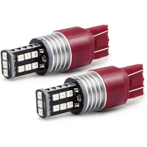 T20 7440 7443 LED Strobe  Lights Bulbs, Red Flashing Stop Lamps, W21W 7440LL 7443LL Strobe LED Taillights  for , , SUVs,