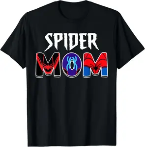 100% Cotton Women Spider Mom Mother's Day Matching Family Birthday T-Shirt