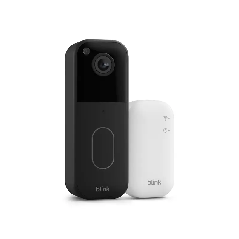 Blink All-new Wireless Smart Doorbell Camera (Black) - Sync Module Core, Batteries, Back Plate Included, Head-to-Toe HD View, Video Clip Capture, Home Security System, Alexa Compatible, App Control, Alerts on Blink App, IP65 Sealed Smart Home Gadget