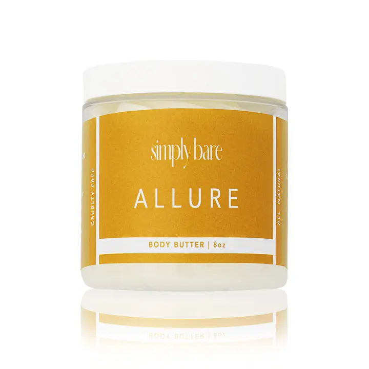 Simply Bare Allure Whipped Body Butter – Blackberry, Lemon & Buttery Vanilla Scent | Shea, Mango & Kokum Blend for Soft, Decadent Skin