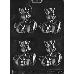Peter Rabbit Style Easter Chocolate Mold – Bunny with Top Hat & Egg