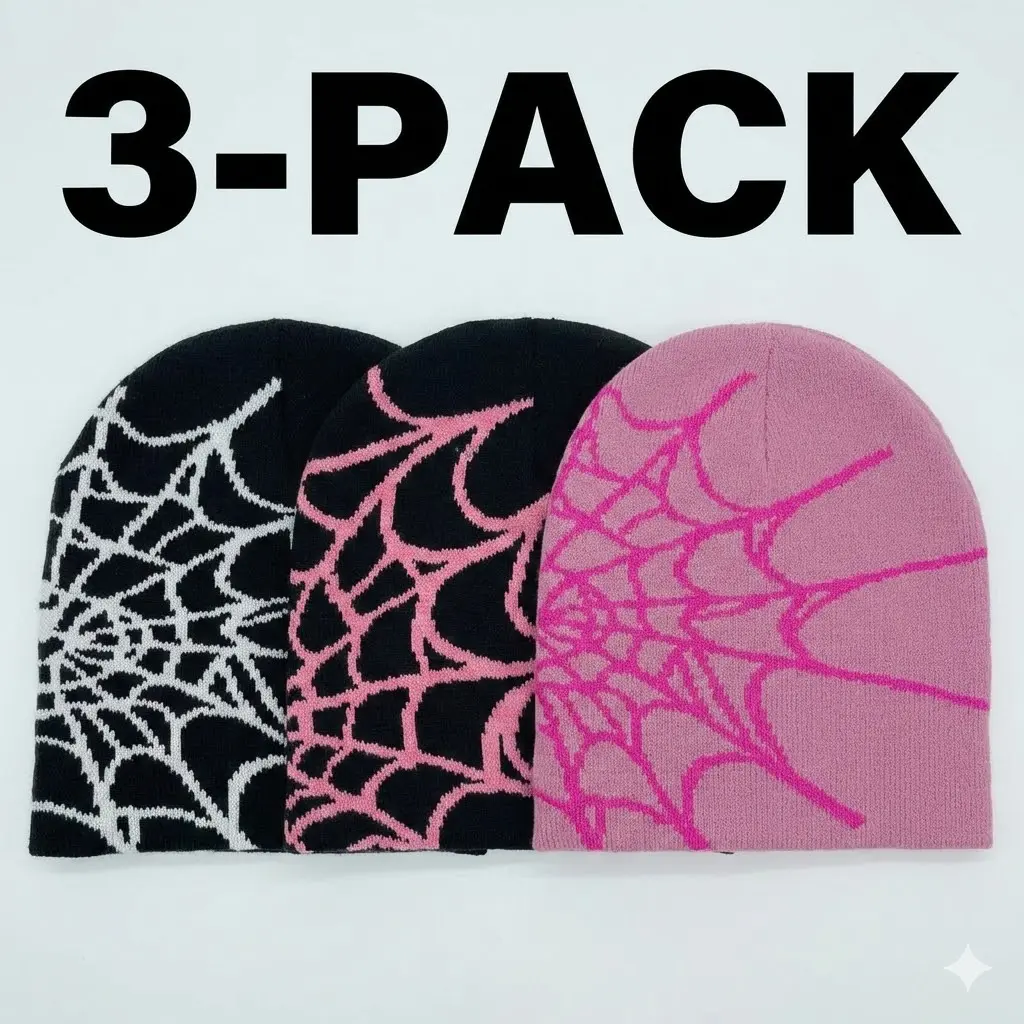 3-Pack:Black White+Balck Pink+Deep Pink
