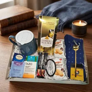 Men’s Kitchenware Tumbler & Mug Gift Box - Coffee Cup Drink Set for Father’s Birthday, Christmas Occasions