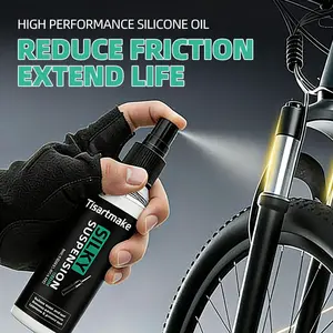 103ML Bicycle Shock Absorber Spray, Universal Silicone Care Agent, Mountain Bike Car Suspension Maintenance, Bike Accessories, Bicycle Parts, Ca Prop 65 Compliant
