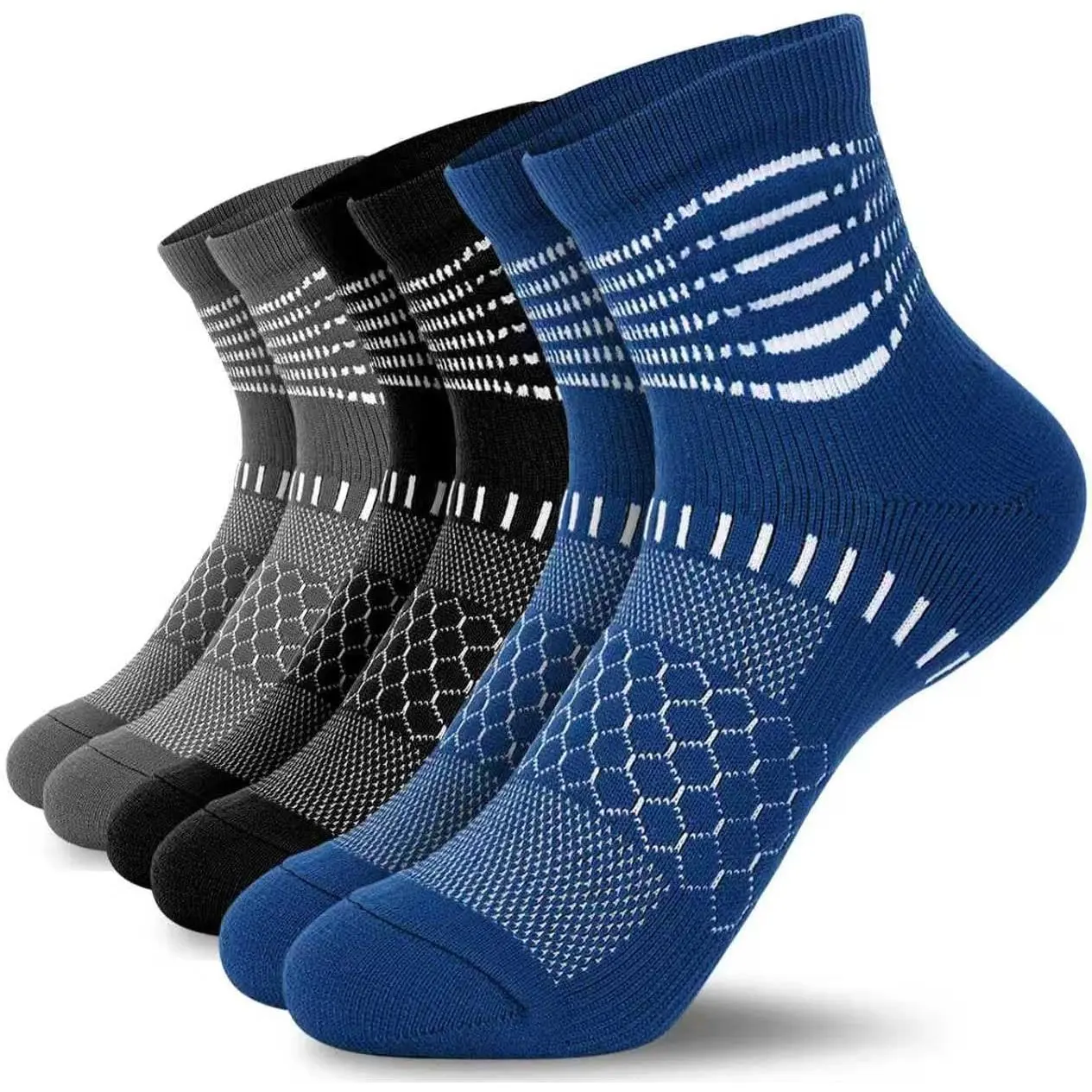 Black+dark Grey+dark Blue(3 Packs)