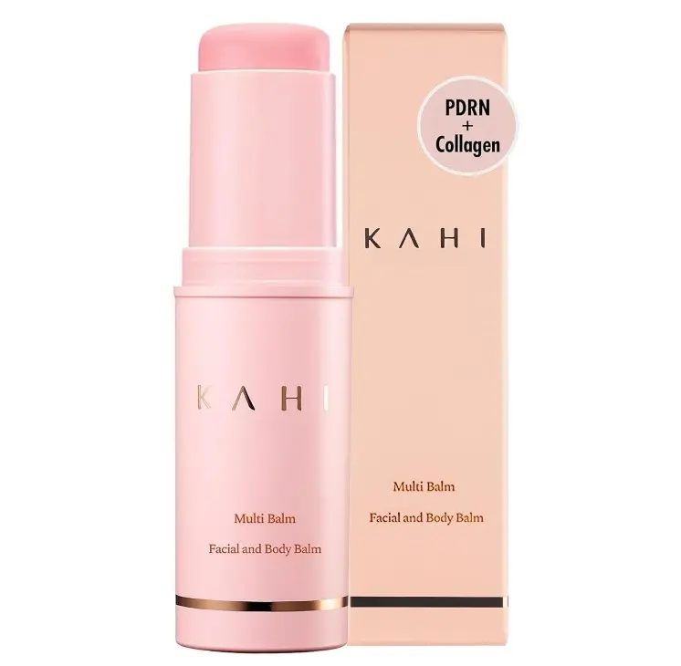 KAHI Wrinkle Bounce Multi Balm Stick | PDRN Collagen Wrinkle Stick | Korean Skin Care |All-in-One Hydrating Lip Balm Eye Cream Neck Cream Make Up Base & Face Mist Moisture Balm