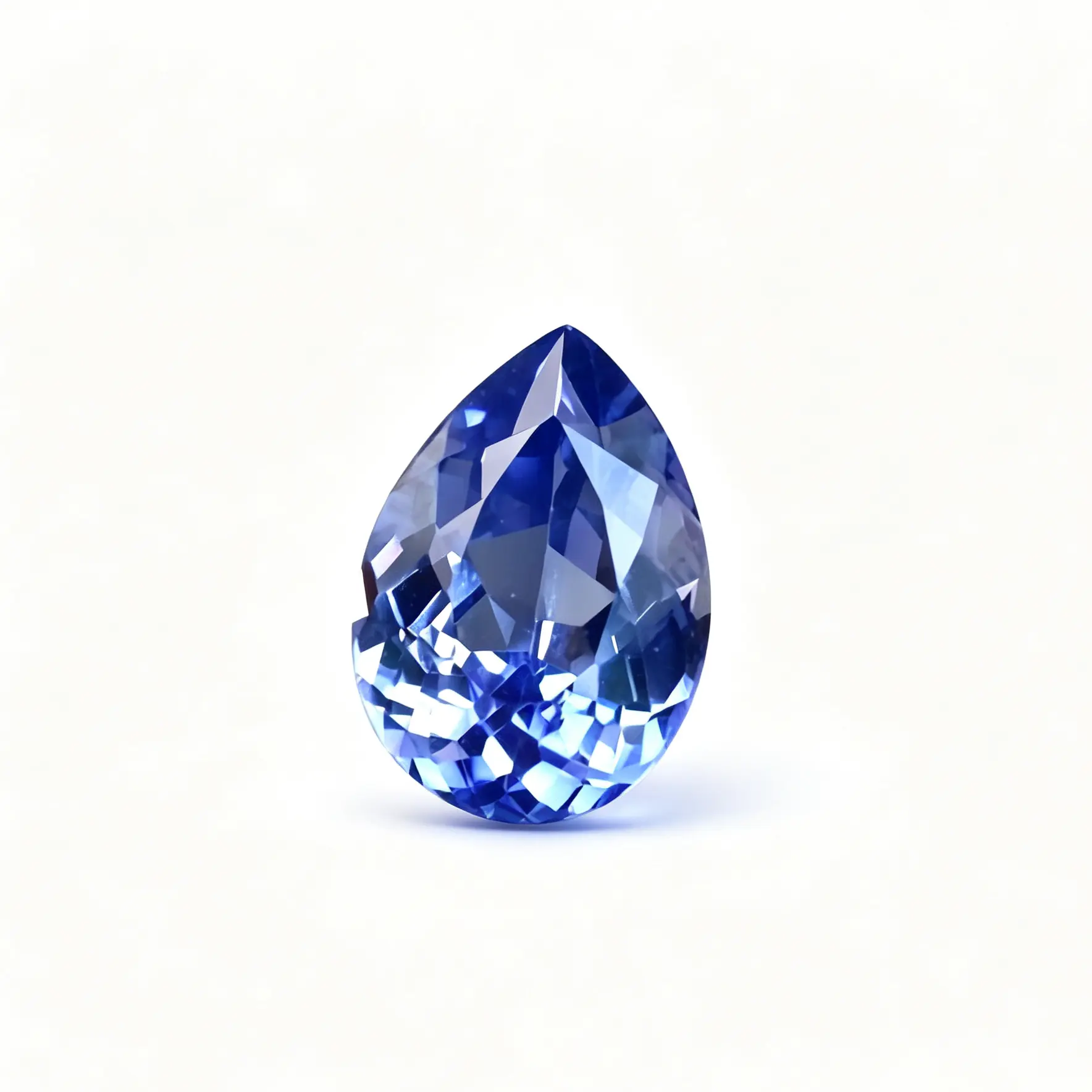 Natural Pear Cut Tanzanite With Certificate