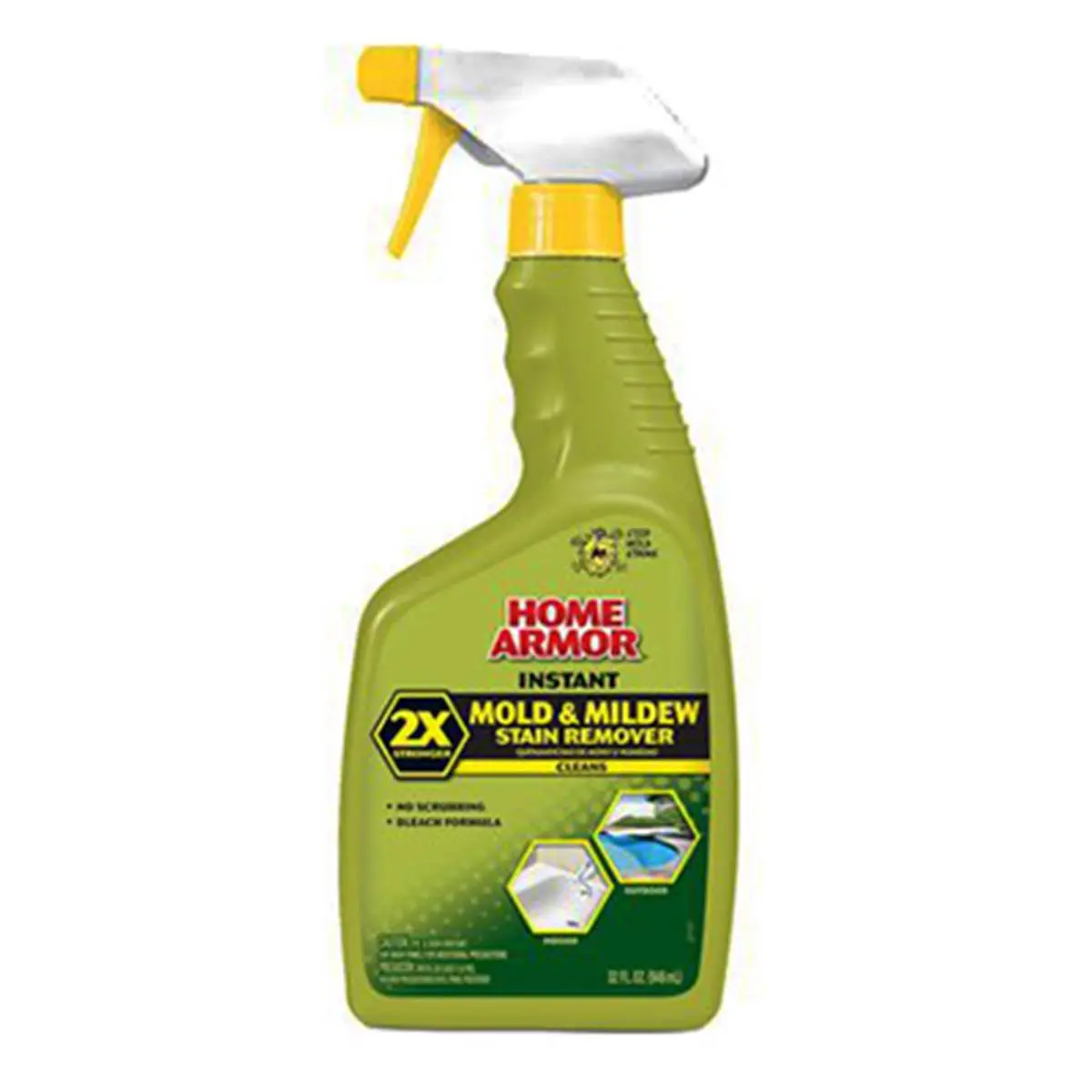 212 MAIN FG502 Household Bleach-Based Heavy-Duty Cleaner, Powerful Solution, Instant Mildew & Mold Stain Remover Spray, 2.47 lbs, for Paint Surfaces, Indoor-Outdoor Use