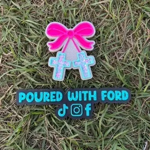 Cross cherries car air freshener | cross | bow | bows | Jesus | god |gifts for her | Christian gifts | car freshie | freshies Fresheners Long-Lasting