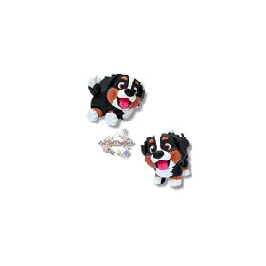Miniature Chubby Bernese Mountain Puppy Articulating Figurine Collectible Gift Ideal for Dog Lovers Adorable Collectible