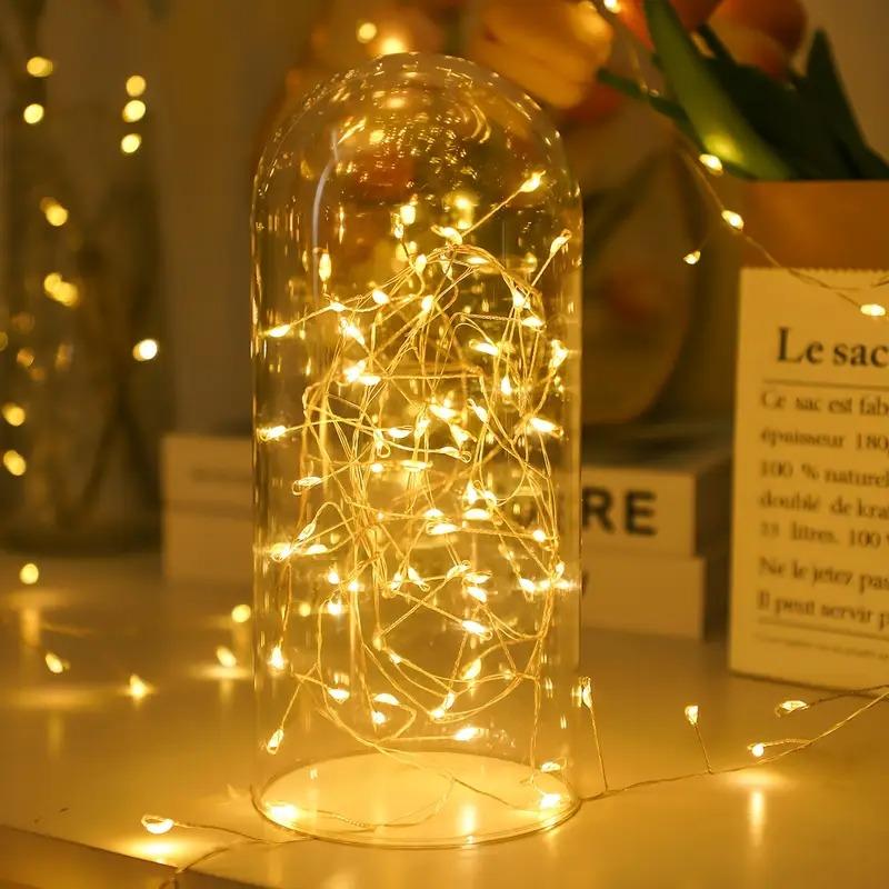 LED Fairy Lights String, Super Bright Led 65.6ft 600 Leds Warm /cold /rainbow Colors, USB Powered Remote Control Firefly Light for Christmas Wedding Party