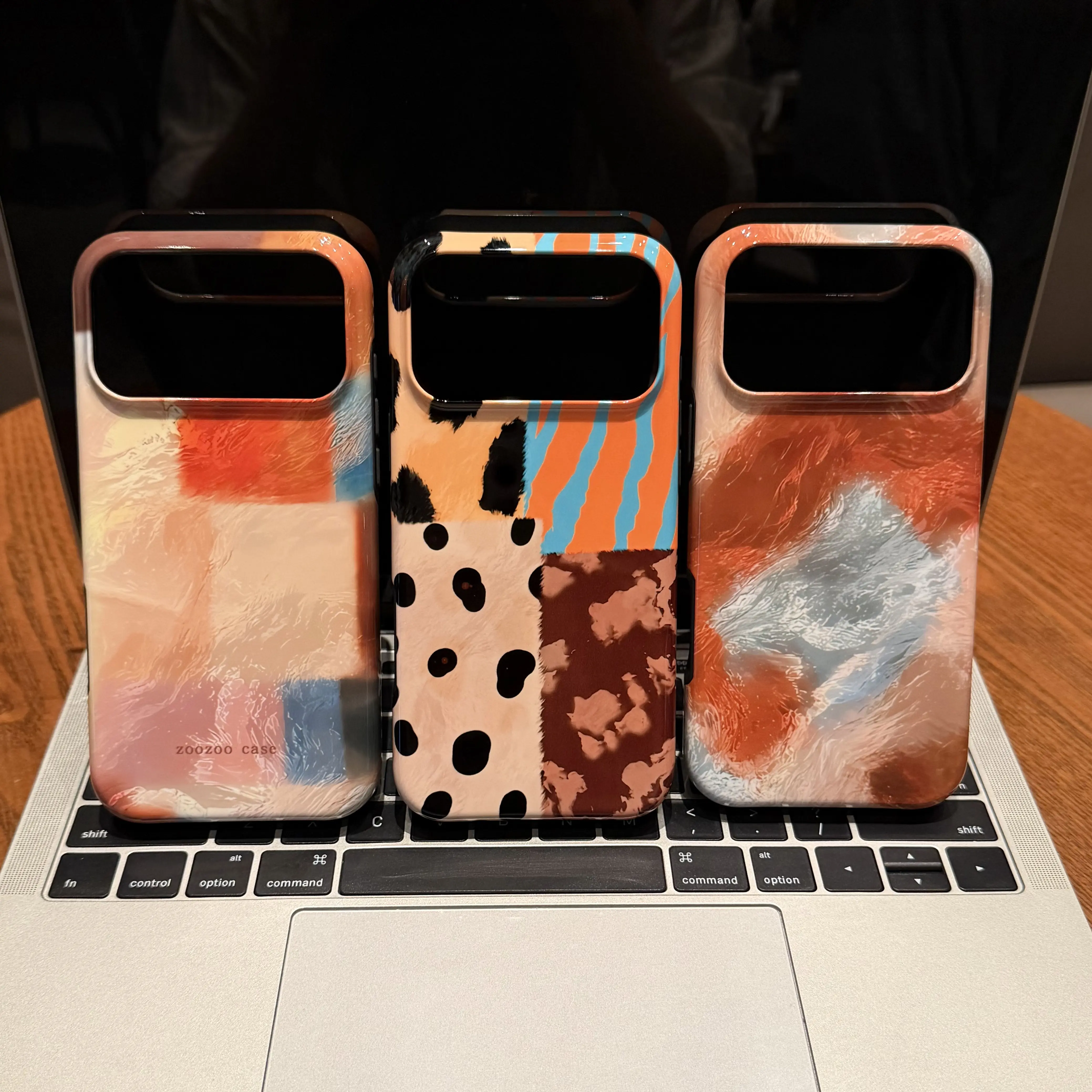 Gradient phone case, colorful square grid phone case, color-block leopard print phone case, compatible with iPhone 17/16/15/14/13/12 Pro Max, vintage style protective case, fashionable phone case for women, summer phone case, ideal for holidays