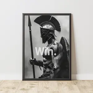 Spartan Poster, Spartan Print, Spartan Wall Art, Motivational Poster, Motivation Wall Art, Home Gym Decor, Office Decor, Entrepreneur Mind
