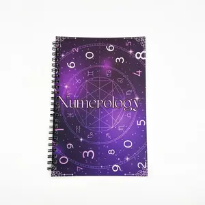 Digital Astrology Journal, Spiral Bound Mystical Notebook, Life Path Numbers and Zodiac Notes, Perfect for Personal Reflections