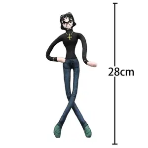 Anime Gon Freecss figure Hisoka Killua Zoldyck Plush toy Cosplay Stuffed Doll Twistable Iron Wire Cotton Doll Birthday Fans Gift