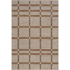 Annie Plaid Wool and Cotton Area Rug