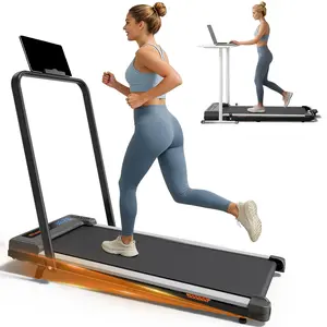 Walking Pad with Incline and Handle Bar, 2.5 HP Quiet Walking Pad Treadmill with 265 LBS Capacity, Portable Under Desk Treadmill, Portable Treadmills for Home