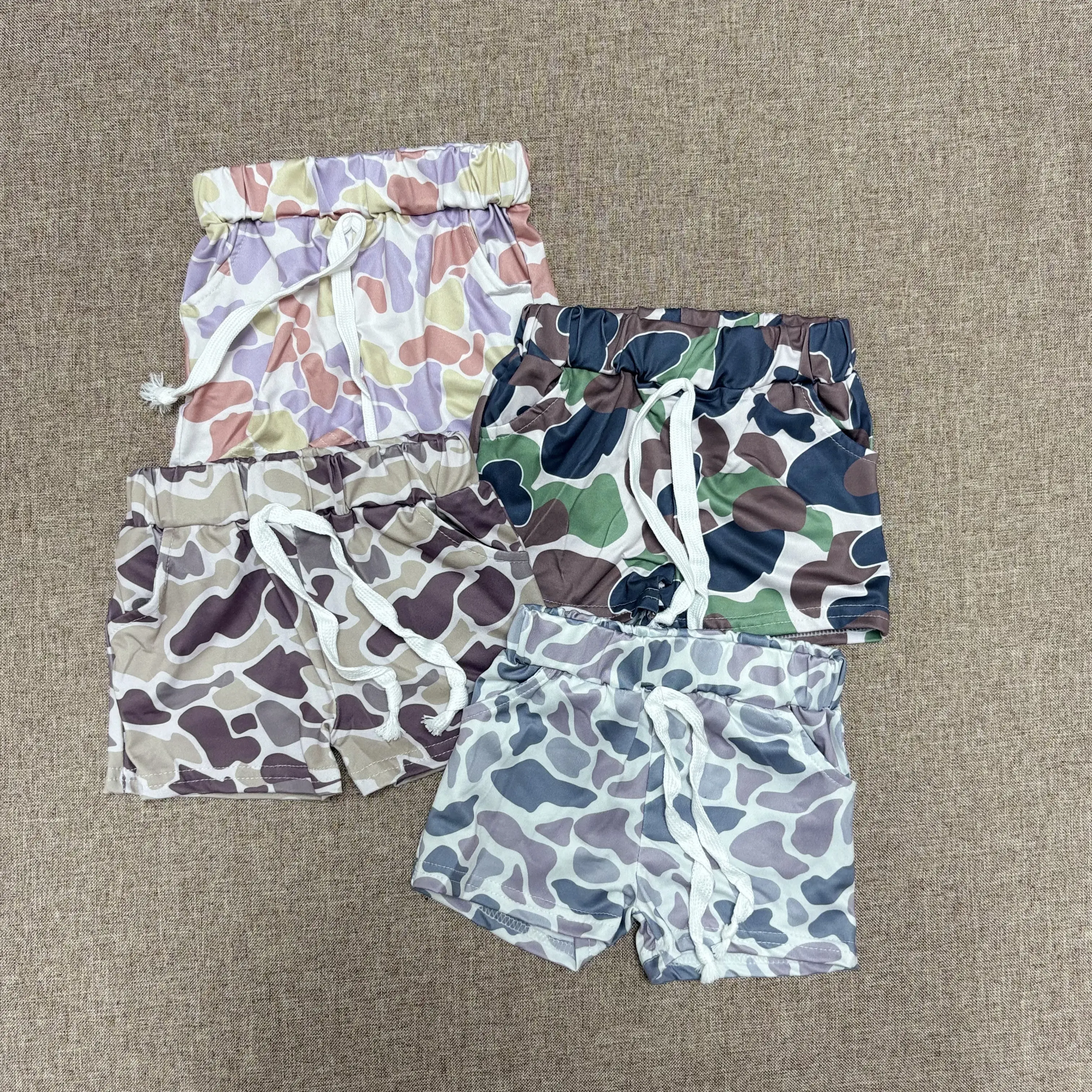 Toddler Boys' Camouflage Shorts, Durable & Lightweight Cotton Blend with Pockets, Cool Fabric for Summer Play and Ease of Movement, Convenient, Durability, Little Adventurers, Casual, Print, 4T, Outdoor Play, 3T, True Size, 12-18M, 3-6M, Clothes