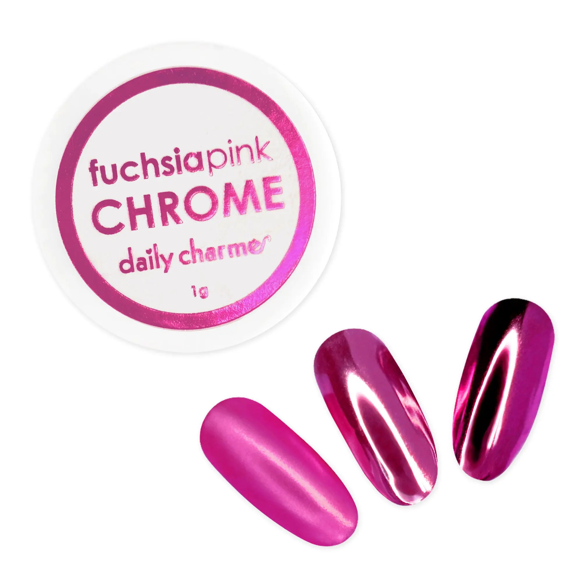 Mirror Fuchsia Pink Chrome Powder