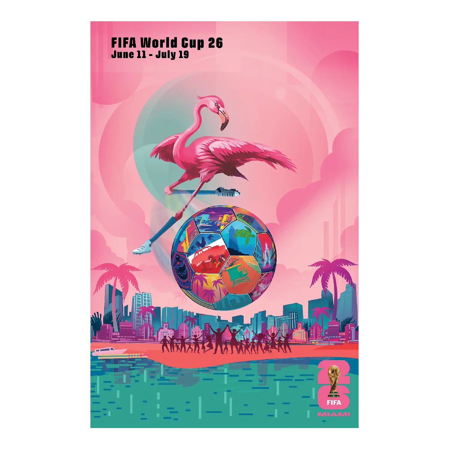 FIFA World Cup 2026™ Miami Host City Poster FIFA World Cup 2026™ Miami Host City Poster